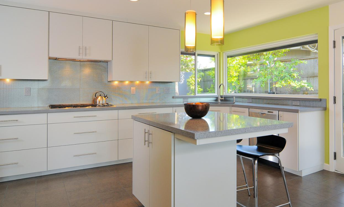 white modern cabinets