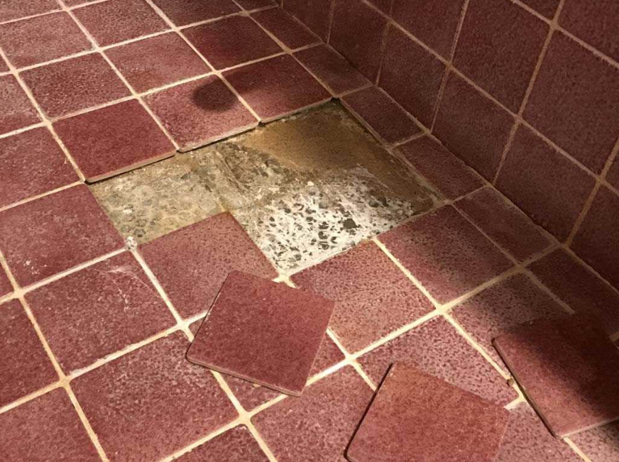Loose floor tile repairs